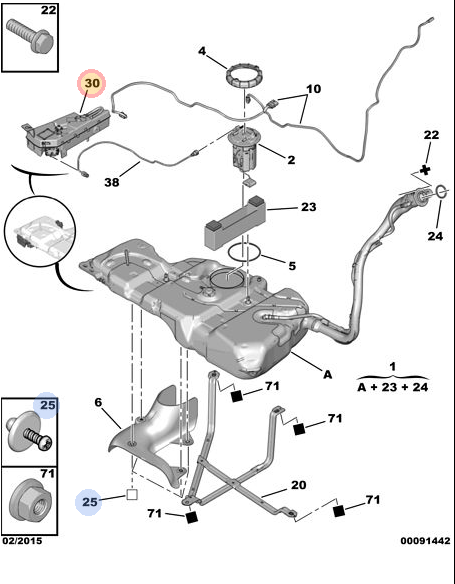 Peugeot Partner Pef Additive Reservoir