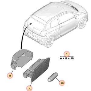 Peugeot 108 Interior Boot Light