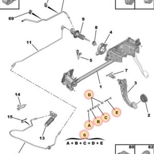 Peugeot Expert Clutch Pedal Fixing Set