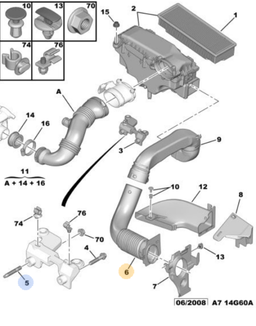 Peugeot 207 20062014 Air Intake Pipe 143472