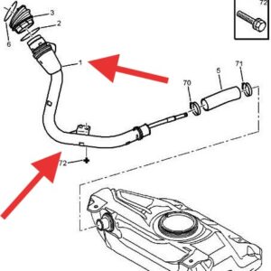 Peugeot 107 Fuel Filler Neck