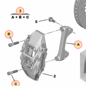 Peugeot 308 2013-2020 Front Brake Calliper Bracket