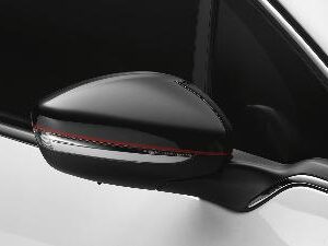 Peugeot 208 2012-2019 Exterior Rear View Mirrors Black With Red Stripe 16074820 80