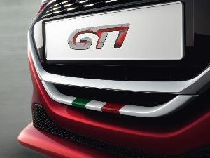 Peugeot 208 2012-2019 Gti Line Grille Sticker Italian Flag 16101017 80