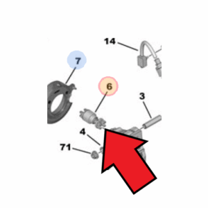 Peugeot 308 2013-2020 Clutch Pedal Spring