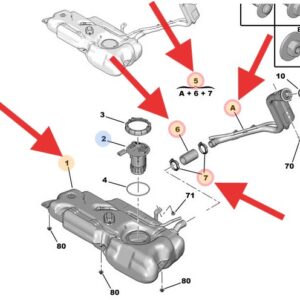 Peugeot 208 2012-2019 Fuel Tank & Neck