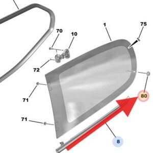 Peugeot 108 Rear Window Blind Nut