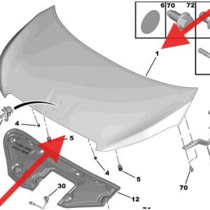 Peugeot 108 Engine Bonnet