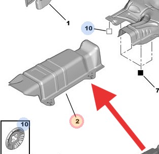 Peugeot 207 2006-2014 Exhaust Heat Shield