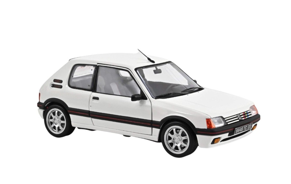 PEUGEOT MINIATURE 205 GTI 1.9 1989 1:18 WHITE MEIJE - Image 3