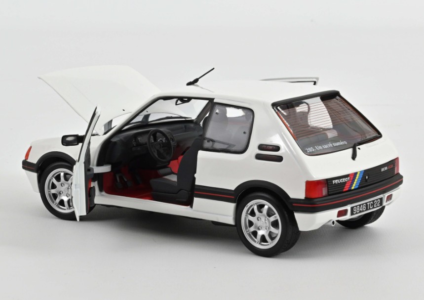 PEUGEOT MINIATURE 205 GTI 1.9 1989 1:18 WHITE MEIJE - Image 2