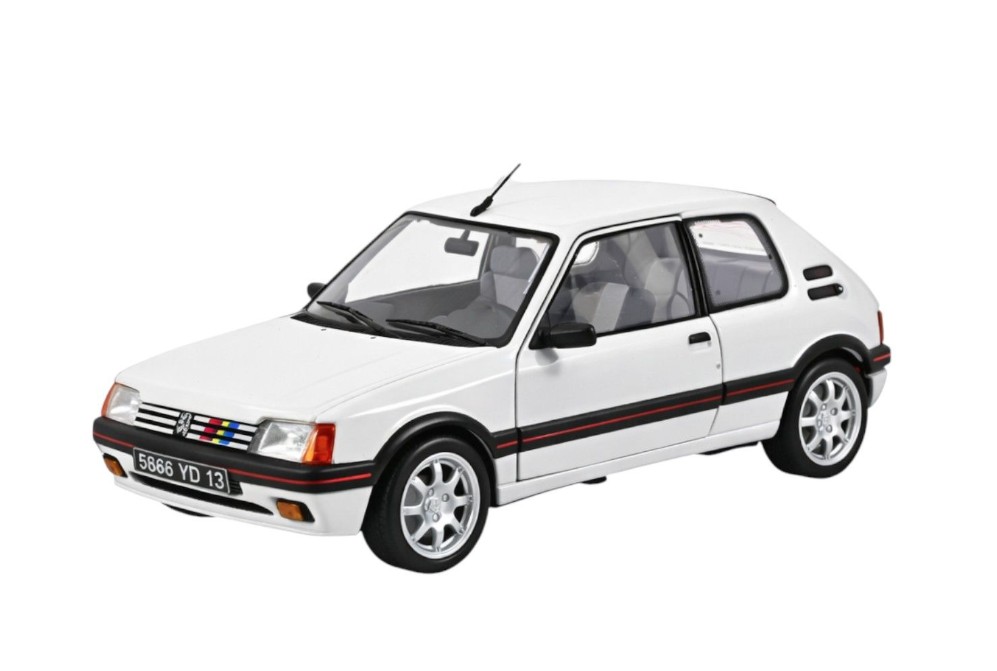 PEUGEOT MINIATURE 205 GTI 1.9 1989 1:18 WHITE MEIJE