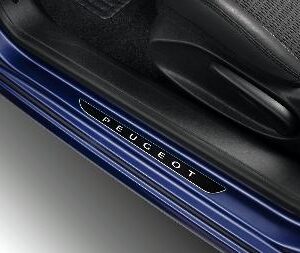 Peugeot 2008 2013-2016 Front Door Sill Trims Darkchrome Aluminium Finish