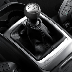 Peugeot 5008 2009-2016 Gear Lever Knob 6-Speed Black Leather And Aluminium 2403 AH