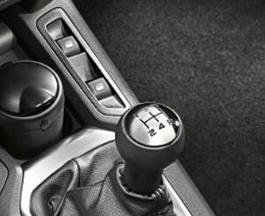 Peugeot Rifter 2018-Present Gear Lever Knob For 5-Speed Manual Gearbox Black Leather And Aluminium 2403 CV