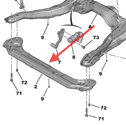 Expert Van 2.0 HDI Expert Van Lower Radiator Beam