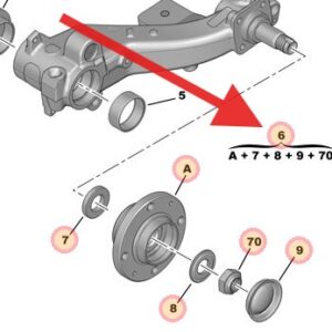 Peugeot 206 GTI 180 2003-2009 Rear Wheel Bearing