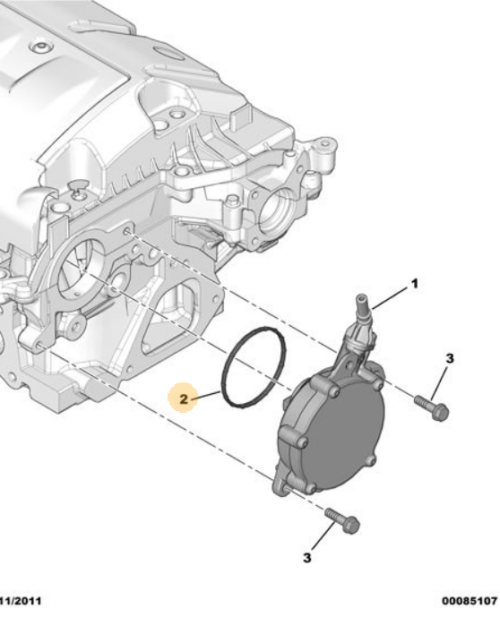 Peugeot 207 20062014 Vacuum Pump Seal Peugeot Parts Direct 455623