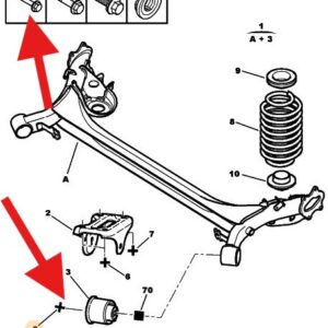 Peugeot 307 2001-2005 Rear Subframe Bolt