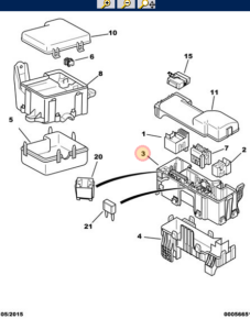 Peugeot 107 Fuse Box - 6545H0