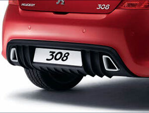 Peugeot 308 2008-2013 Rear Bumper Diffuser Sport 9613 34