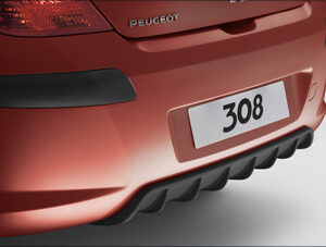 Peugeot 308 2008-2013 Rear Bumper Diffuser For Standard Bumpers 9613 35