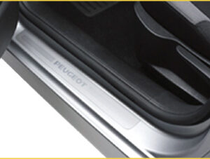 Peugeot 207 2006-2014 Set Of 4 Front And Rear Door Sill Trims Matt Brushed Aluminium