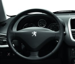 Peugeot 308 2008-2013 Steering Wheel 3-Spoke Black Leather 4112 LE