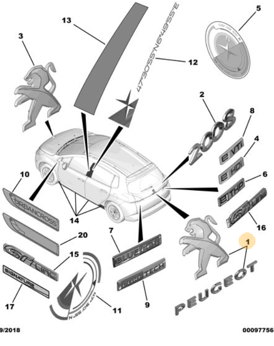 peugeot 2008 parts