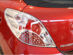 Peugeot 207 2006-2014 Set Of 2 Rear Lights "Crystal" Look