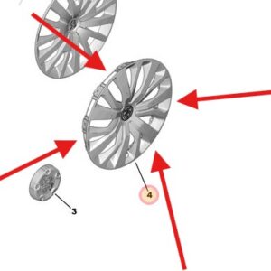Peugeot Partner Wheel Trim EQUINOX - A033 EZV - ANTHRA
