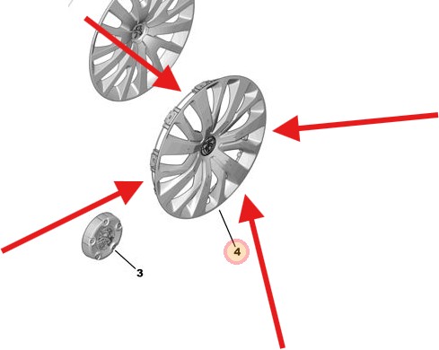 Peugeot Partner Wheel Trim EQUINOX - A033 EZV - ANTHRA