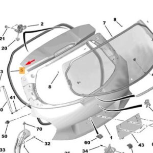 Peugeot 208 2012-2019 Tailgate Body Seal