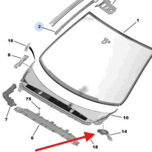 Peugeot 308 GTI 2013-2021 Scuttle Air Inlet Panel Scoop