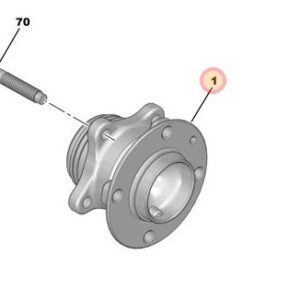 Peugeot e-208 2019-2023 Rear Hub Inc Wheel Bearing