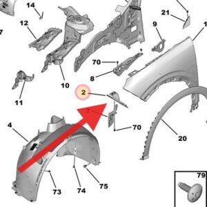 New Peugeot 3008 III Hybrid 136 2024- Present Front Bumper Brackets