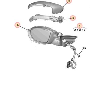 Peugeot 508 2019 - Present Door Mirror