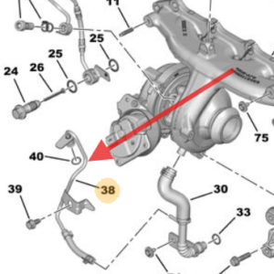 Peugeot Boxer 2.2hdi Turbo Oil Return Pipe