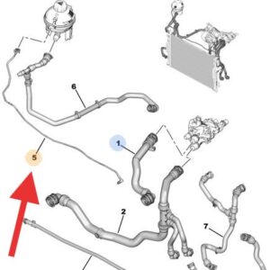 New Peugeot 3008 Hybrid 2019- Present Header Tank Pipe
