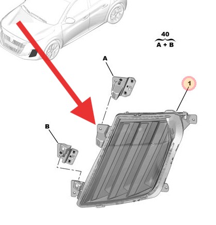 Peugeot 208 2023-Present Daytime Running Light