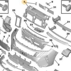 New Peugeot 3008 III Hybrid 136 2024- Present Bumper Frame