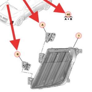 Peugeot 208 2023-Present Daytime Running Light Bracket