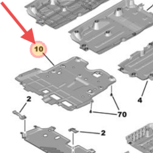 Peugeot 2008 II e-2008 2019-Present Undertray/Soundproofing