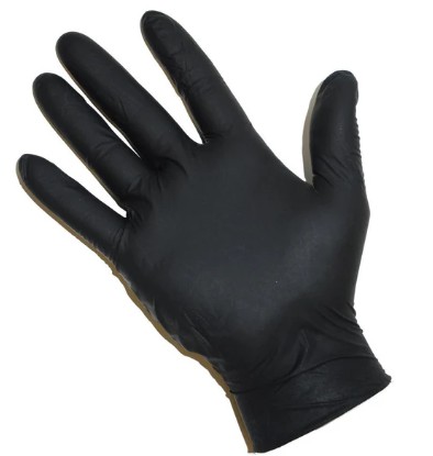 Black Nitrile Powder Free Gloves - Image 2