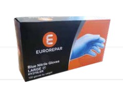 Blue Nitrile Powdered Free Gloves