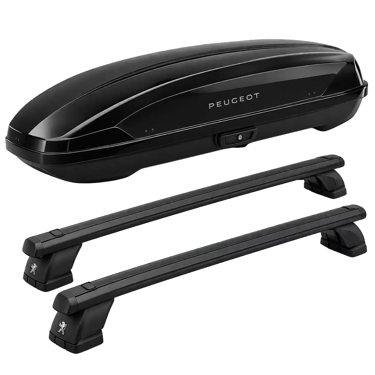 Peugeot roof cargo box and bars