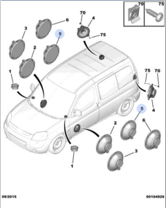 peugeot partner door speakers