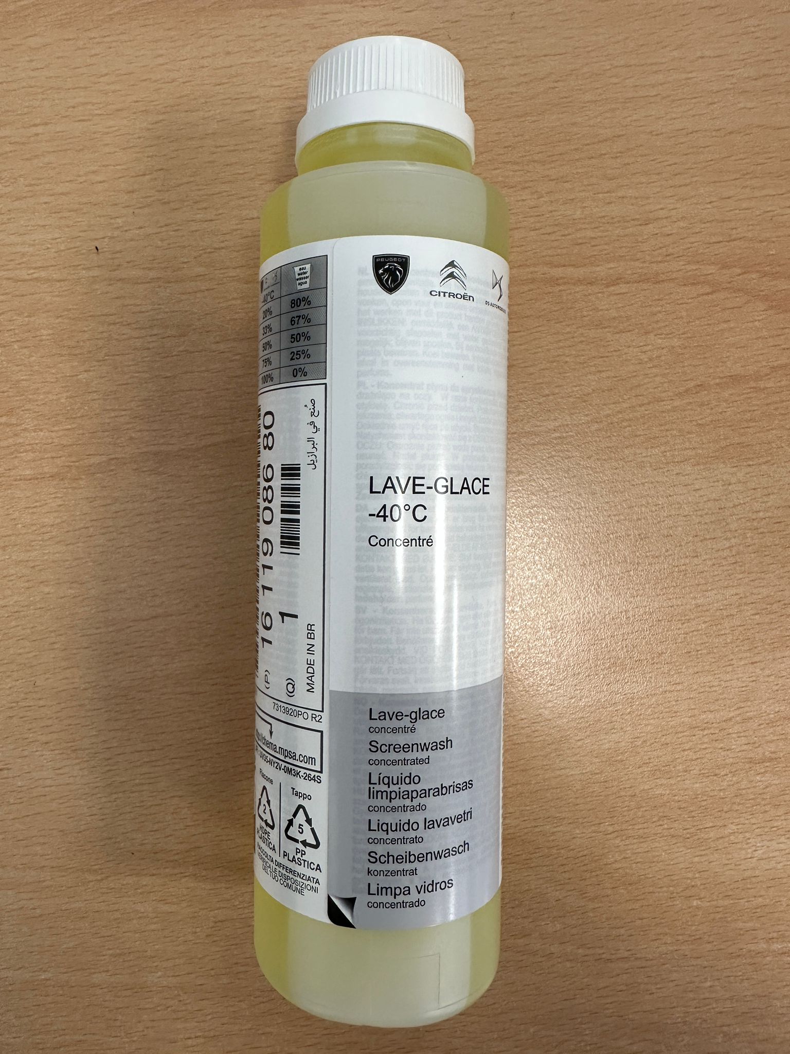 Screen Wash -40°C 205ml
